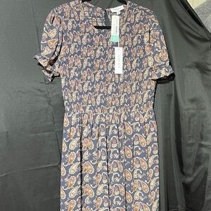 Gilli Paisley Shirt Sleeve Dress